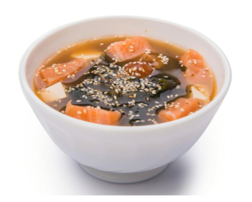 Мисо суп с лососем
